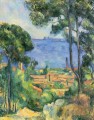 Ansicht von Estaque und Chateaux d Wenn Paul Cezanne Strand